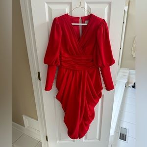 Tailor made midi cocktail dress. US size equivalent is 2-4